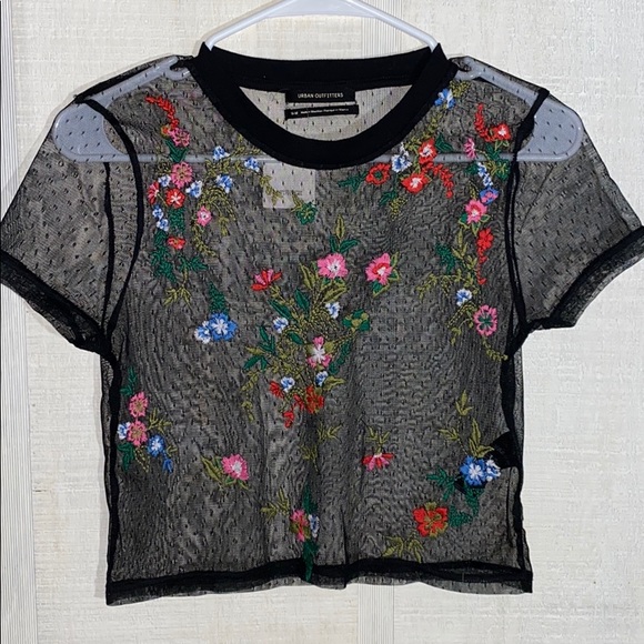 Urban Outfitters Tops - Urban outfitters sheer floral top. Size M (NWT)